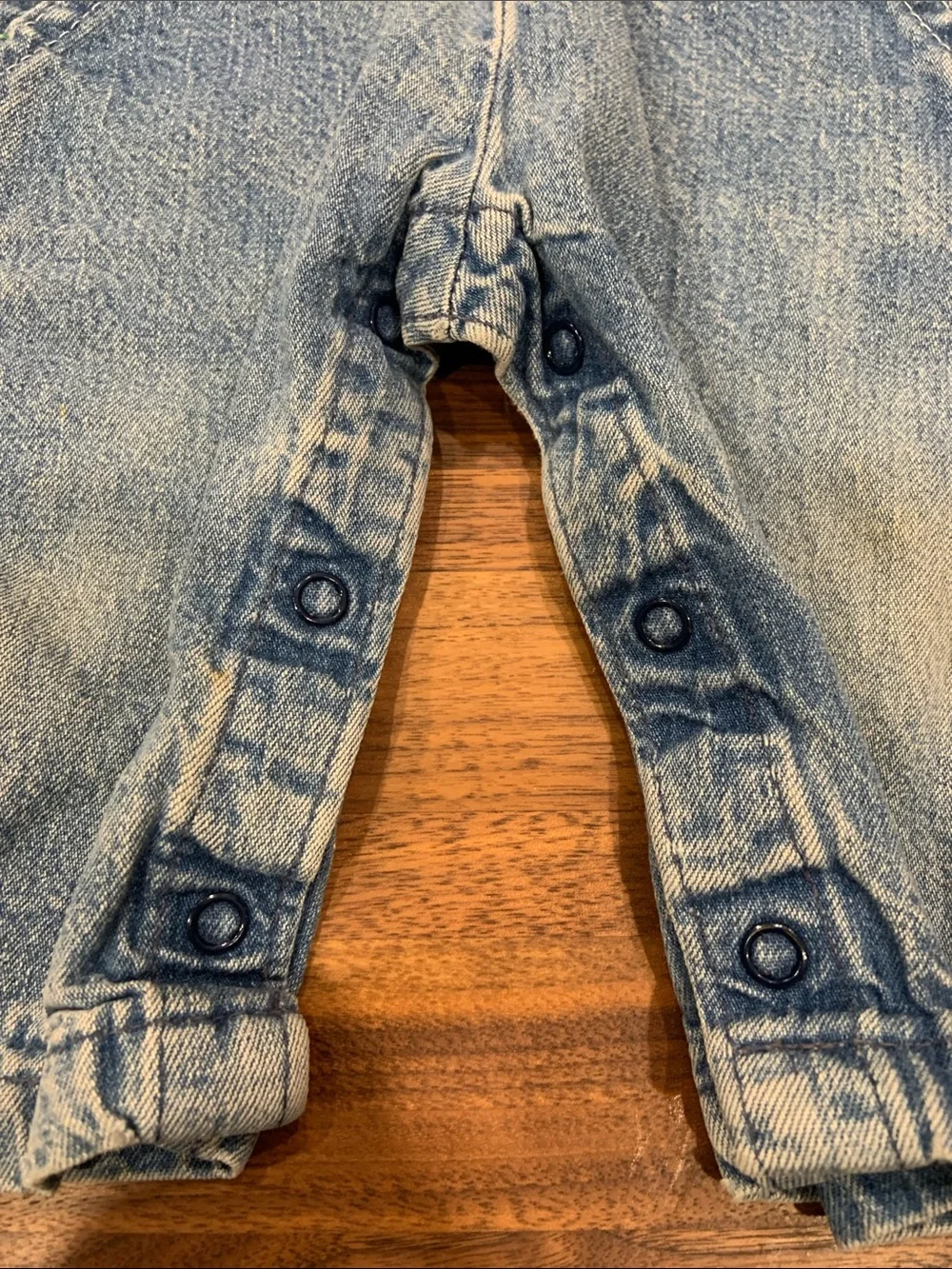 VTG OshKosh B'gosh Denim Baby Overalls Made In USA 6M - Perfect Condition